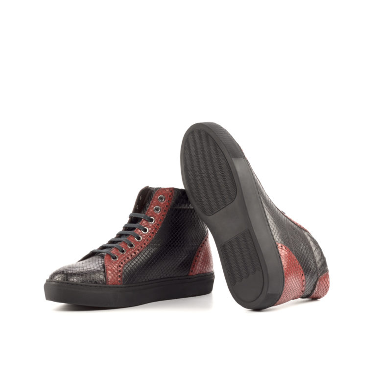Bottom view of model Exotic Skins High Kicks Sneaker - Model 4710, Chris Z Shoes
