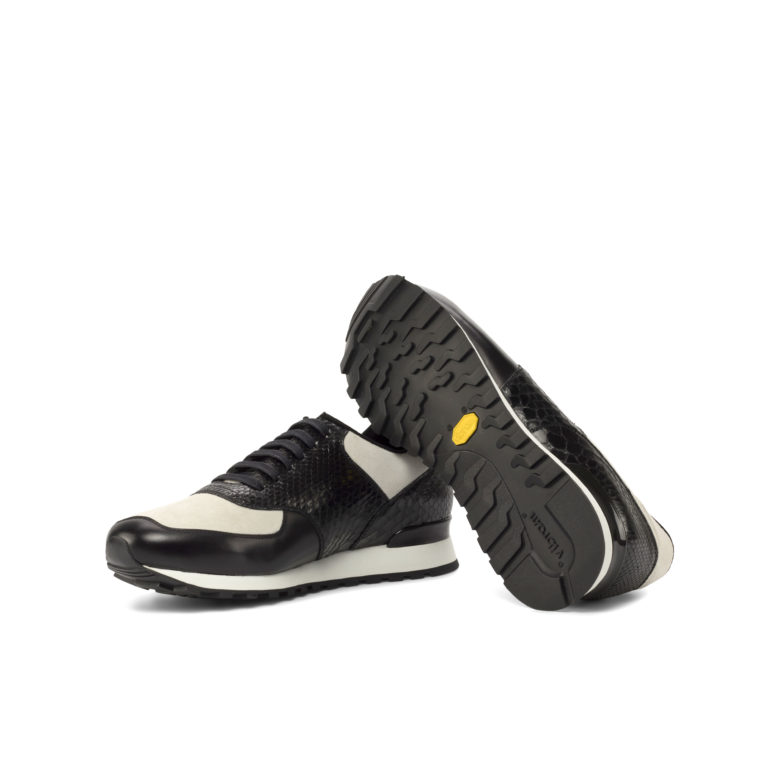 Bottom view of model Exotic Skins Jogger Sneaker - Model 4821, Chris Z Shoes